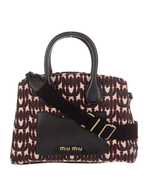 miu miu madras tote black|Miu Miu Pre.